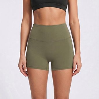 Women's High Waisted Lifting Yoga Activewear Shorts