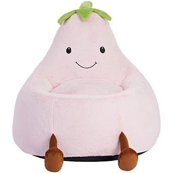 YIORTWO 24 Inch Kids Bean Bag Chair Faux Rabbit Fur Toddler Sofa