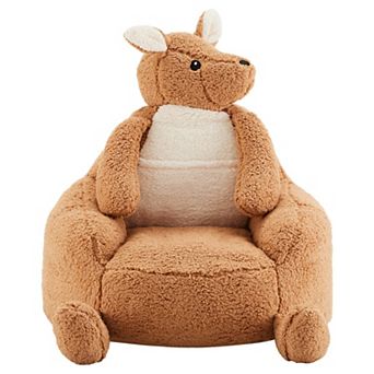 YIORTWO 31 Inch Kids Sofa Chair Cartoon Plush Toddler Lounge Seat