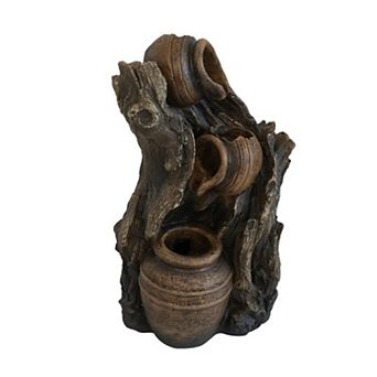 Pnronnc 3 tier Water Fountain with Pot Design