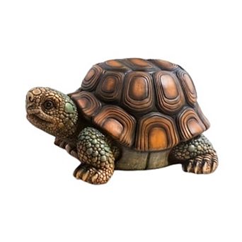 Pnronnc Garden Turtle Statue Stool Animal Sculpture Multi-Purpose Decorative Stool Flower Pot Stool