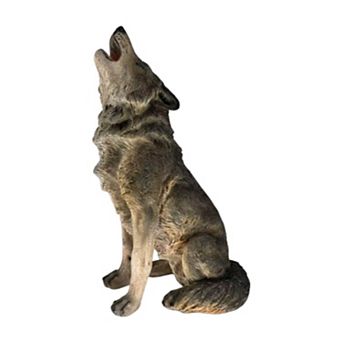 Pnronnc Howling Wolf Garden Statue for Indoor Outdoor