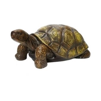 Pnronnc Large 3D Turtle Statue Garden Sculpture with Intricate Shell Design