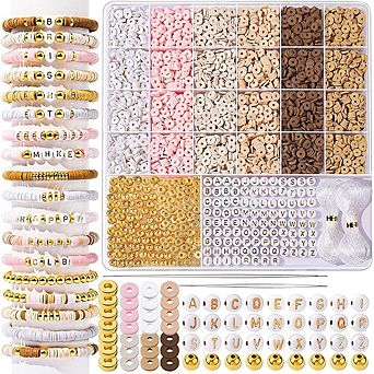 Clay Beads Bracelet Making Kit Jewelry DIY Craft Set