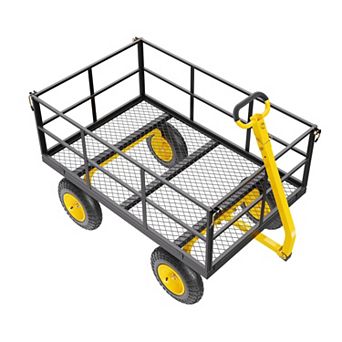 Pnronnc 3-in-1 Wagon Cart Terrain Cart Grill Carts
