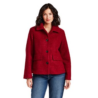 Women's Weathercast Button Front Boucle Jacket