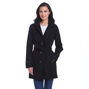 Women's Weathercast Single Breasted Trench Coat