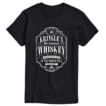 Men's Kringle's Old Fashioned Whiskey Vintage Holiday Graphic Tee