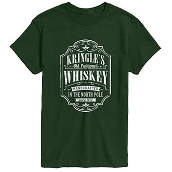 Men's Kringle's Old Fashioned Whiskey Vintage Holiday Graphic Tee
