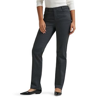 Women's Lee® Relaxed Fit Straight-Leg Twill Pants- Size 4