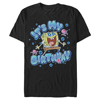 Men's Nickelodeon SpongeBob SquarePants It's My Birthday Graphic Tee