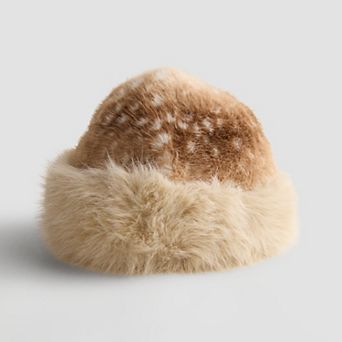Women's LaValentina Faux Fur Round Crown Hat