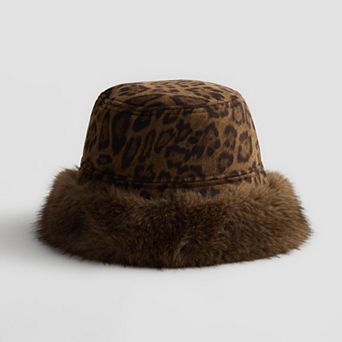 Women's LaValentina Reversible Leopard Cloche Hat