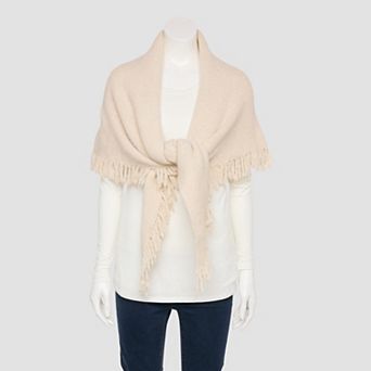 Women's LaValentina Triangle Scarf with Fringe Detail