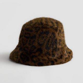 Women's LaValentina Reversible Leopard Bucket Hat