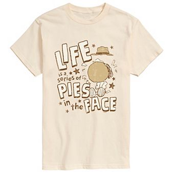 Men's Peanuts Spike "Life Is A Series Of Pies In The Face" Short Sleeve Graphic Tee