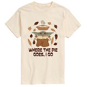 Men's Star Wars Mandalorian Grogu Thanksgiving Short Sleeve Graphic Tee