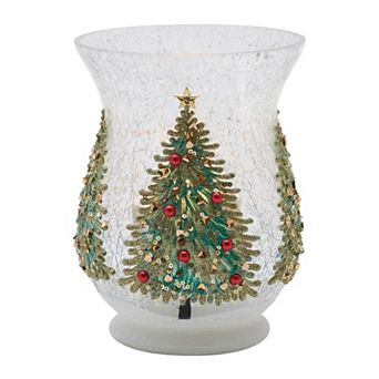 Studio 66 Glacier Forest Hurricane Lighting Table Decor