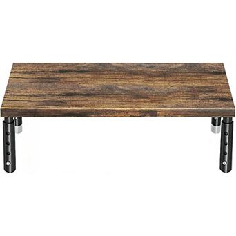 Adjustable Wood Computer Monitor Stand Riser,Workspace Organizer for Home Office Supplies