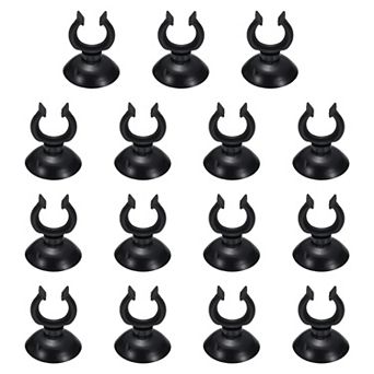 15 pc Aquarium Suction Cups, Clips & Holders for Airline Tubing, Fish Tank Moss Binding