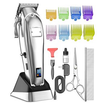Oneisall Professional Cordless Dog Grooming Clippers for Thick Coats 5 Hours Battery 2 Speeds