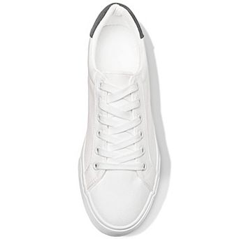 Men's White Canvas Sneakers