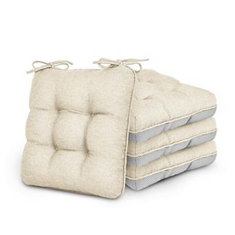 Memory Foam Chair Cushion Set Non Slip Comfort Support For Indoor Outdoor Use