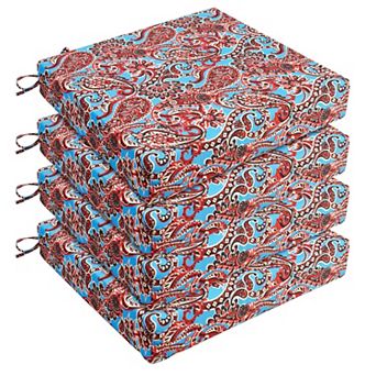 Outdoor Chair Cushions Patio Seat Pads Sponge Filling With Ties