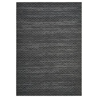 Chevron Washable Area Rug with Non-Slip Backing Foldable Stain Resistant Carpet for Living Room