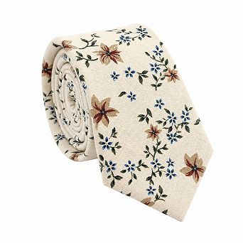 Men's Skinny Cotton Tie With Gift Box Handmade Modern Slim Fit