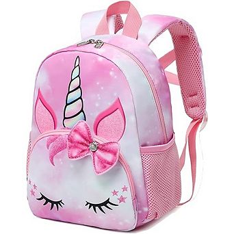 Toddler Mini Backpack Lightweight Preschool Bookbag with Chest Strap for Girls Kids