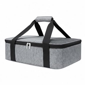 Insulated Casserole Carrier Thermal Tote for Hot Cold Food Potluck Picnic Fits 9x13 Baking Dish