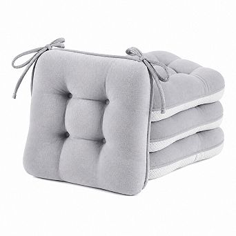 Memory Foam Chair Cushions Breathable Bubble Fabric Non Slip Ties For Kitchen Office Patio