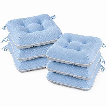 Bubble Textured Memory Foam Chair Cushions Non Slip Breathable Seat Pads For Home Patio Office