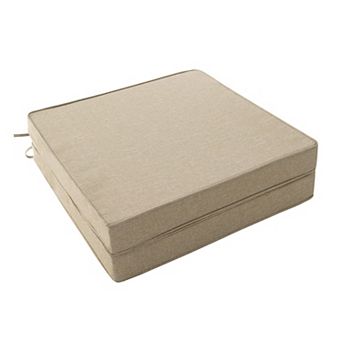Set of 2 Outdoor Chair Cushions Water Resistant Fade Resistant Removable Cover