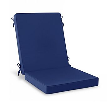 4-Pack Outdoor Patio Seat Cushions Water Resistant Non Slip Removable Covers High Density Foam