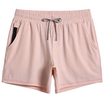 Men's 5 Inch Stretch Workout Gym Athletic Shorts With Zip Pockets