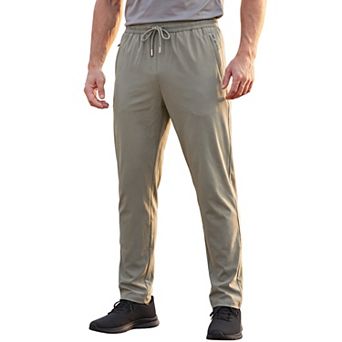 Men's Drawstring Sweatpants Lightweight Zipper Pockets Running Gym