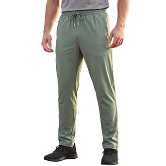 Men's Drawstring Sweatpants Lightweight Zipper Pockets Running Gym