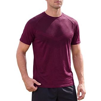 Men's Athletic T-Shirts Short Sleeve Stretch Breathable Sports Gym