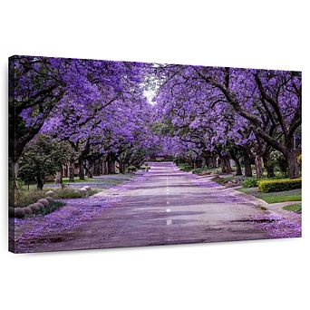Blooming Jacaranda Street Wall Art