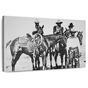 Black Cowboys At Bonham Texas 1890 Wall Art