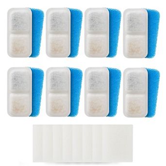 Oneisall 2L Automatic Cat Water Fountain Filter Replacement 8 pc