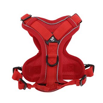 1 pc Adjustable Cat Harness and Leash Set with Reflective Strips Red