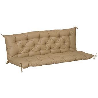 Outdoor Bench Cushion Tufted 3-Seater for Swing Chair Patio Sofa