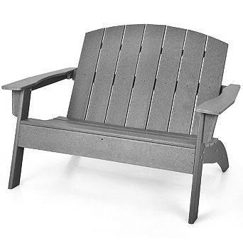 Outdoor HDPE Adirondack Patio Chair for Porch, Garden, or Backyard