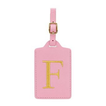 Personalized Initial Luggage Tags, PU Leather Privacy Luggage Tag for Suitcase Backpack Travel Use