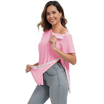 PINSPARK Womens Rotator Cuff Rehab Tear Away Shirts Post Op Physical Therapy Adaptive Wear