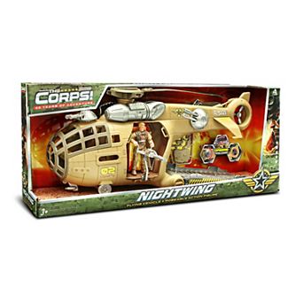 Lanard Toys The Corps! Nightwing Flying Vehicle & Poseable Action Figure