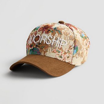 Women's LaValentina Worship Floral Tapestry Baseball Cap